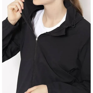 High Performance Polyester Spandex Black Anorak <b>Track</b> <b>Jacket</b> Low MOQ Outdoor Running Training Tracksuit Bulk Anorak Windbreaker - Product Image 5