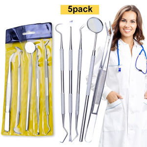 Instruments dentaires, outils chirurgicaux pour le nettoyage des dents, kit d'hygiène buccale, kit de détartrage, miroir dentaire anti-buée - Product Image 1