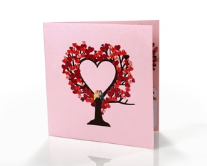 Tarjeta de Felicitación 3D Emergente para el Día de San Valentín, Hecha a Mano con Láser - Product Image 3