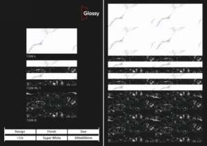 Azulejos de Pared de Cerámica con Acabado Brillante de Lujo para Interiores, 300X600MM, 12X24 Pulgadas, Solución Decorativa Elegante para Espacios Contemporáneos - Product Image 2