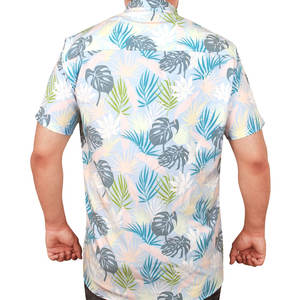 เสื้อฮาวายชายแบบเย็บใหม่ พร้อมปักโลโก้/สีตามสั่ง ผ้ากันยับ ระบายอากาศได้ดี คุณภาพพรีเมียม ราคาขายส่ง - Product Image 3