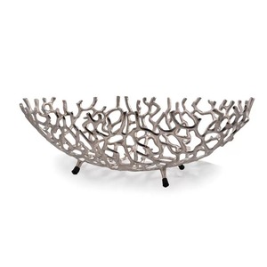 Selling Handmade High Quality Aluminum Eco-Friendly Tabletop Vase Gold Finish Modern Design Holds Water Decorative <b>Bowl</b> - Product Image 2