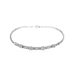 White Square Stone Fashion Bracelet - Product Image 1