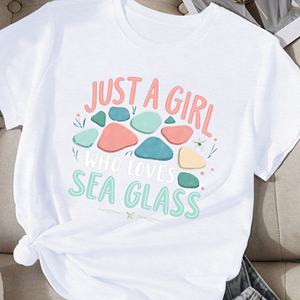 Camiseta cómoda mujer Cristal de mar chica - Product Image 3