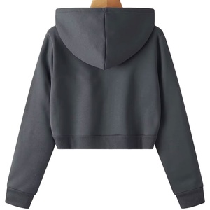Streetwear Hot Sale <b>Women</b> Crop <b>Top</b> Hoodies Made In High Quality Material <b>Women</b> Crop <b>Top</b> Hoodies - Product Image 6