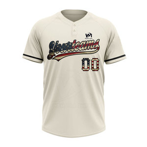 Jersey de Béisbol de Dos Botones de Buena Calidad a Precio Razonable, Jersey de Béisbol de Dos Botones de Primera Calidad en Oferta - Product Image 1