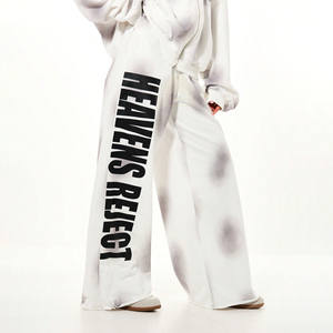 Top Trendy Style <b>Women</b> Sunfade Baggy Style Sweatpants With Screen Printed logos Streetwear Flare Sweatpants Wholesale Rate - Product Image 3