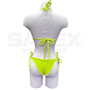 Conjunto de Bikini de Dos Piezas de Lujo Personalizado para Mujer con Logotipo Frontal, Spandex/Poliéster Ecológico de Secado Rápido y Transpirable, Traje de Baño para Playa - Product Image 4