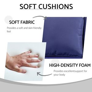 Set di Mobili da Esterno in Rattan a 3 Posti con 2 Sedie Singole e 2 Pouf per Conversazione su Prato o Balcone - Product Image 5