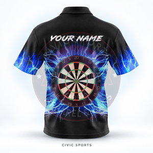 เสื้อโปโลแขนสั้น Civic Sports สำหรับผู้ชาย พิมพ์ลายแบบ Sublimation เต็มตัว พร้อมปักชื่อได้ แห้งเร็ว สปอร์ต - Product Image 4