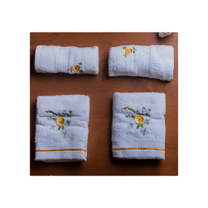 Serviettes de cuisine en coton à motif floral citrouille 40x60cm 180GSM 200TC, torchons imprimés OEKO-TEX BSCI, faible MOQ, OEM ODM, commerce B2B Inde - Product Image 4