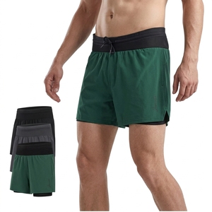 Großhandel Herren 5 Zoll Gym-Shorts Leichte Atmungsaktive Fitness-Trainingskleidung mit Individuellem Logo und Verstellbarem Kordelzug - Product Image 3