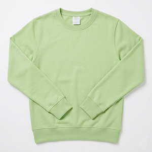 Sweat-shirt à capuche vert clair en molleton, coupe classique, manches longues, couleur unie, tricoté en polyester/coton, décontracté, pour l'automne, pour adultes - Product Image 3