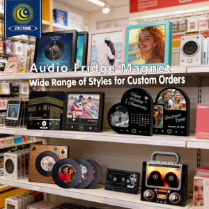 แผ่นเสียงไวนิลสีดำตกแต่งตู้เย็นพร้อมแม่เหล็ก  เครื่องเล่นเพลงขนาดเล็กแบบแม่เหล็กติดตู้เย็น  รองรับ NFC เล่น<span class=keywords><strong>เพลง</strong></span>อัตโนมัติ  ของขวัญตกแต่งสุดพิเศษ - Product Image 6