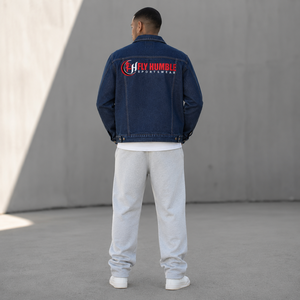 เสื้อแจ็คเก็ตบลูซองผ้าคอร์ดูรอยสำหรับผู้ชาย FLY HUMBLE SPORTSWEAR รุ่นฤดูใบไม้ร่วง กันลม ผ้าฝ้าย 100% สไตล์ลำลอง พร้อมแผ่นโลโก้ด้านหน้า - Product Image 2