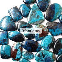 Lose Edelsteine Natürliche Azurit-Steine Oval Geschliffen 20-40mm für Schmuckherstellung Fabrikpreis Großhandelsposten Azurit Shattuckit Cabochons