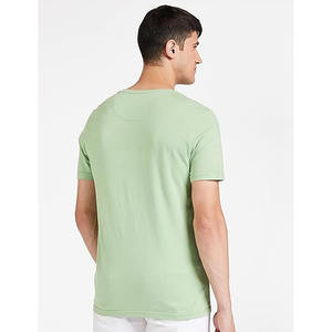 Custom Thick Wide Mock <b>Collar</b> Oversized T <b>Shirt</b> <b>Men</b> <b>High</b> Quality Double Sleeves Oversized O-Neck Quick Dry Latest Design - Product Image 2