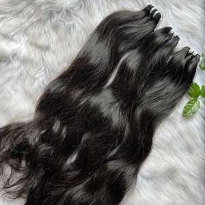 มัดผมลอนธรรมชาติแบบไม่ผ่านกระบวนการผม100% หนังกำพร้าไม่ผ่านการทำเคมีไม่ผ่านกระบวนการผมไม่พันกัน - Product Image 2