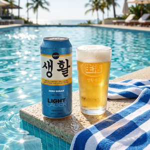 Bière artisanale coréenne Daily Beer Light Lager 500ml en canette, carton de 24 pièces, faible en calories, facile à boire, vente en gros, export, qualité supérieure, 4,5%, réfrigérée - Product Image 4