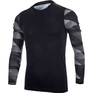 High Quality Custom Breathable Polyester <b>Mesh</b> <b>Long</b> <b>Sleeve</b> Adult Unisex Soccer Goalkeeper 100% Jersey Custom Logo Summer All - Product Image 1