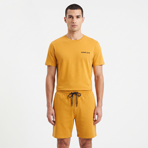 Ensemble sportif décontracté personnalisé pour homme, short et sweat-shirt à col rond, idéal pour la course estivale - Product Image 1