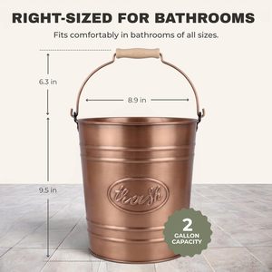 Fabricant fiable de poubelles en fer élégantes, conteneurs à déchets en métal, design personnalisé pour bureau moderne, hôtel, restaurant, cuisine - Product Image 2