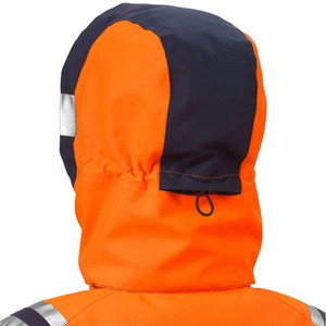 Custom Logo Hi Vis Reflective Safety <b>Workwear</b> Hooded Unisex Jacket Waterproof Outdoor <b>Winter</b> Thermal Padded Polyester Breathable - Product Image 4