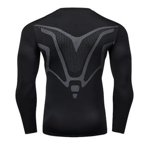 Camiseta de compresión avanzada para hombre, para deportes acuáticos activos, transpirable, de manga larga, con soporte y comodidad. - Product Image 2