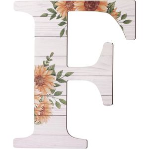 Grandi Lettere in Legno Rustico da 12 Pollici per Decorazione Murale, Lettere Grandi in Legno a Forma di Girasole, Insegne in Legno per Decorazione Domestica - Product Image 1