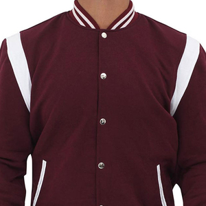 Chaqueta Varsity Unisex de Alto Rendimiento con Diseño Geométrico y Parches, Ajuste Cómodo, Cuello Alto, Tela de Lona de Alta Calidad - Product Image 3