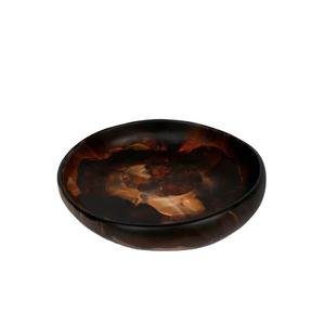 ชามเสิร์ฟเรซิ่นทันสมัย ขัดเงาด้วยมือ ดีไซน์หรูหรา เหมาะสำหรับใส่ของว่าง สลัด ผลไม้ หรือตกแต่งโต๊ะ - Product Image 1