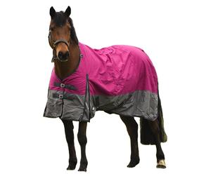 Alfombra estándar de cuello completo para caballos, tela impermeable con relleno de algodón y forro de nailon, cómoda sábana para caballos - Product Image 1