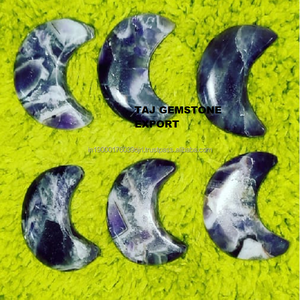 หินโมราธรรมชาติคริสตัลหินอาเกตหินอาเกตสีชมพูโรสควอตซ์อัญมณีดวงจันทร์ครึ่งดวงขัดเงาสูง - Product Image 6