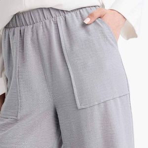 Pantalon de jogging pour femme à logo personnalisé, en molleton épais, coupe large, avec cordon de serrage, style décontracté, broderie, écologique - Product Image 6