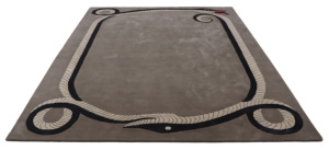 Alfombra Moderna de Lana con Diseño de Serpiente, Ecológica, de Pelo Medio, Hecha a Mano, Rectangular, Beige, Antideslizante, para Sala de Estar - Product Image 5