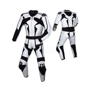 Traje de Cuero de una Pieza para Motociclismo y Carreras de Autos, Resistente al Viento, para Hombre, Estilo Motowolf, Diseño Inspirado en Alpinestar, de HIKE IMPEX - Product Image 3
