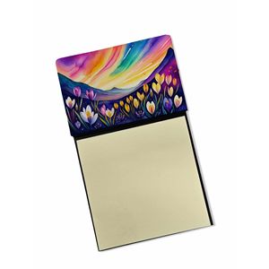Bloc de notas autoadhesivo Bloc de notas Nuevo Crocus Color Dispensador recargable Tarjeta y soporte de notas Accesorios de escritorio en blanco - Product Image 1