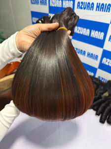 สินค้าใหม่! ผมต่อแบบ Remy บริสุทธิ์100% ต่อผมมนุษย์แบบหลวมสีไล่ระดับ - Product Image 5