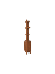 Librería Moderna de Madera Maciza con 4 Estantes, Independiente, Ahorra Espacio, Ecológica, Multifuncional, para Apartamento, Hogar u Oficina - Product Image 4
