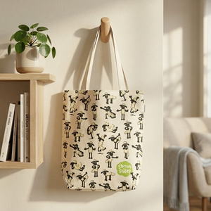 Eco Friendly <b>Folding</b> Cotton Calico Shopping <b>Bag</b> | Plain Dyed Reusable Tote <b>Bag</b> for Sustainable Daily Grocery Use Premium Quality - Product Image 3