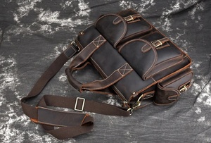 Bolsos de cuero para portátil de alta calidad para hombre, estilo casual, con gran capacidad y características duraderas. - Product Image 6
