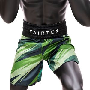 Pantalones Cortos de Muay Thai Fairtex para Hombre, Estampado de Camuflaje Verde, Secado Rápido, Poliéster de Seda, Corte Regular, Ropa de Entrenamiento, Pantalones Cortos de Artes Marciales Mixtas - Product Image 2