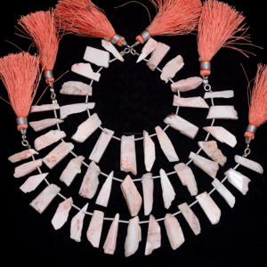 Cuentas de cristal de scolecita Rosa Suave Natural de alta demanda 6 pulgadas 15X24 MM hebra de piedras preciosas para hacer joyería pulsera collar - Product Image 3