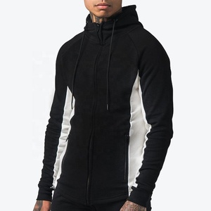 Pull à capuche élégant à manches longues et fermeture éclair pour homme - Product Image 2