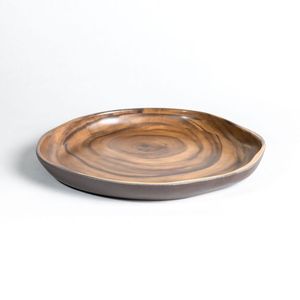 Indian Mango Wood Eco-Friendly Handmade Decorative Platter <b>Tray</b> and Bowl Dishwasher Safe <b>Food</b> Grade Modern Design Multifunction - Product Image 1