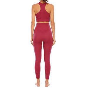 Conjunto Deportivo de Diseño Moderno, Leggings Elásticos de Entrenamiento y Sujetador Deportivo con Soporte para un Estilo de Vida Activo - Product Image 2