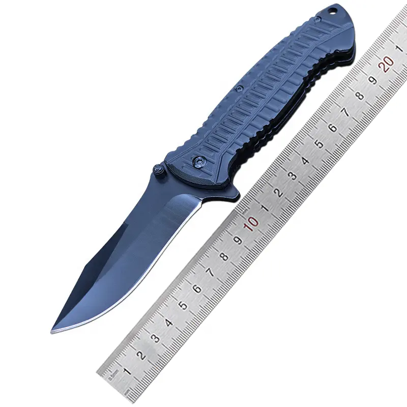 HOT Good Quality Black Coating Aluminum Handle Folding Pocket Knife Tactical Hunting Survival knives