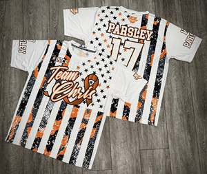 ชุดอเมริกันฟุตบอลแบบซับลิเมชั่น พิมพ์ลายดิจิทัล ผลิตตามสั่ง เสื้ออเมริกันฟุตบอล ชุดกีฬา ระบายอากาศได้ดี - Product Image 1