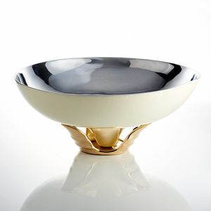 Tazón de Chocolate Metálico de Lujo con Elegante Artesanía, Apto para Decoración de Hoteles, Bodas y Eventos Festivos - Product Image 1