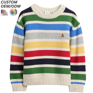 Pull en tricot d'hiver personnalisé pour garçons, mélange polyester/coton, écologique, anti-boulochage, production en gros OEM/ODM - Product Image 5